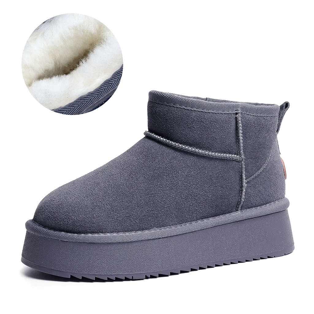 SABINA | Ciepłe botki z polarową wyściółką i grubą podeszwą